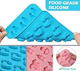 Webake Baby Feet Mold Baby Onesie Baby Bottle Pacifier Molds, Bite Size Silicone Chocolate Candy Molds Gummy Mould for Baby Shower Party Cake Decoration Cupcake Topper