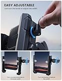 Lamicall Motorcycle Phone Mount Holder - [Camera Friendly] [1s Lock] Bike Phone Holder Handlebar Clamp, Bicycle Scooter Phone Clip, for iPhone 16 Pro Max, 15 14 13 Mini, 2.4~3.54" Wide Phones, Black