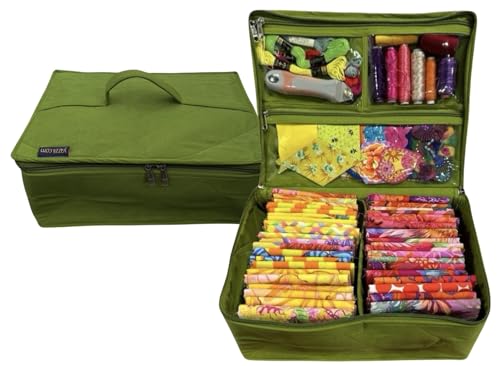 All Purpose Storage Organizer Bag - Quilting, Sewing,Knitting, Portable, Multifunctional - Green