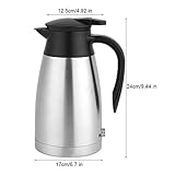 12v Electric Car Kettle,1000ml Stainless Steel Car Automobile Electric Heating Kettle DC 12V Cigarette Lighter Portable Electric Kettle Pot Heated Water Cup for Hot Water,Coffee,Tea