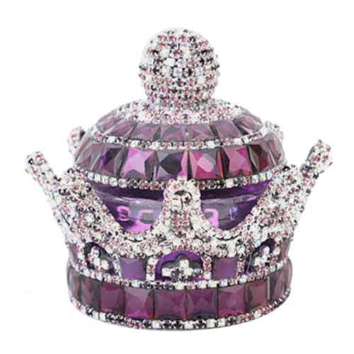 Car Air Freshener Crystal Crown Car Fragrance Diffuser Perfume Bottle Holder Ornament Interior Decor Air Fresheners