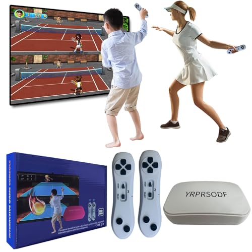 YRPRSODF TV Game Console Built in 883 Games, Retro Video Game Machine with 2.4G Wireless Handheld Gamepad Somatosensory Control, HDMI USB Plug and Play, Kid & Adult Interactive& Puzzle Game,Grey
