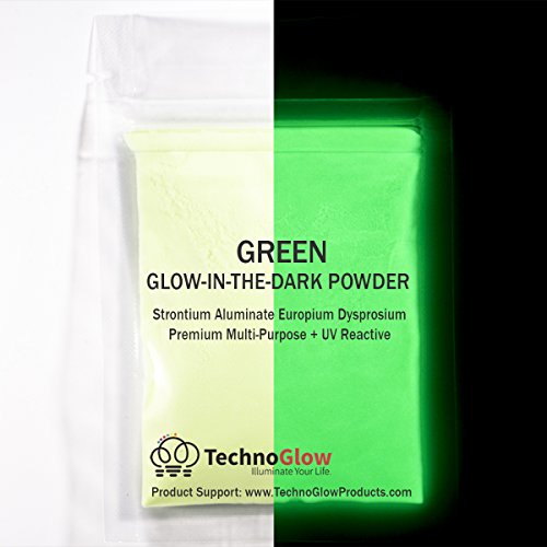 Glow in the Dark Sand | UV Black Light Reactive | Longest Brightest Glow (Green, 2 Ounces (60g))