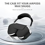 Youtec for Apple Airpods Max Case,Smart Case Cover Accessories with Sleep Mode Made by PU Leather Original Replacement Carrying Case for Airpod Pro Max Headphones, Black