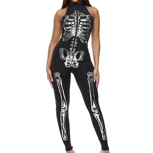 Forplay Women's Flashy On The Inside Sexy Skeleton Costume Adult Costume, black, S/M