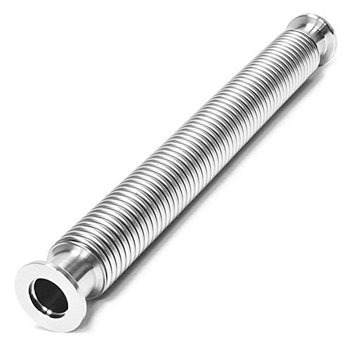 SHERICH KF25 Vacuum Corrugated Bellows Pipe Tube Metal Bellows Hose Fit for ISO-KF Flange Size NW25 (3000 mm/118.11 inch)