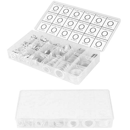 WSHR-103127 AYHF-450Pcs Gaskets Washers Pure Aluminum Gasket Aluminum Flat Metal Washer Gasket Aluminum Sealing Rings