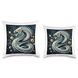 Bitcoin Year of the Dragon Snake China Asia Cobra Python Throw Pillow