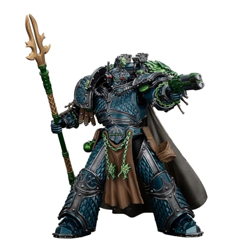 JOYTOYWarhammer The Horus Heresy 1:18 Action Figure Alpha Legion Alpharius, Primarch of The XXth Legion Collection Model Birthday Gifts