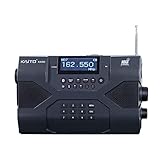 Kaito Emergency Radio Voyager Max KA900 Digital Solar Dynamo Crank Wind Up AM/FM/SW & NOAA Weather Stereo Radio Receiver with Bluetooth, Real-time Alert, MP3 Player, Recorder & Phone Charger, Black