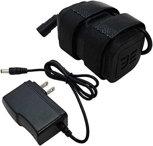 Bright Eyes The Best Bike Light Battery - Now Higher Capacity 6400mAh - Works with CREE T6 LED 1200lm Bike Lights - 8.4V (6400mAh Battery + Charger)