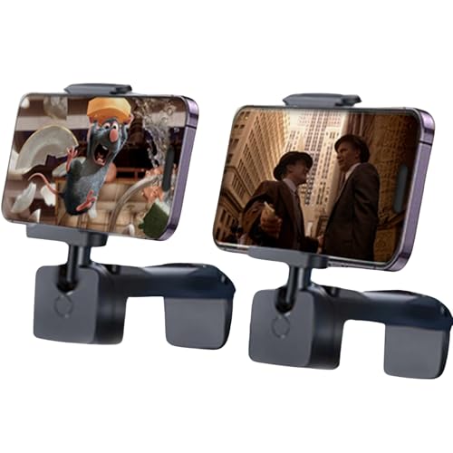 kolodosa 2 Pack Airplane Phone Holder – Travel Essentials Accessories for Flight, Cruise, Car, Desk – Universal Foldable Cell Phone Stand Mount – Mini Size Hands-Free for iPhone, Samsung, Android