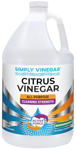 Simply Vinegar Citrus Vinegar – with Fresh Citrus Scent for Cleaning, Home, Laundry, 128 oz