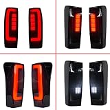 Eaglerich Led Tail Light Rear Lamp Assembly Compatible for Isuzu d-max 2015-2019 Tail Light (White +Yellow +Red)