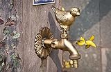 Antique Brass Outdoor Garden Faucet Decorative Wall Mount Pigeon Lever Handle Laundry Bathroom Wall Mount Washing Machine Faucet