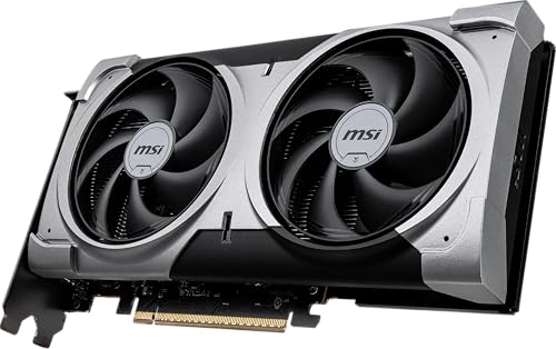 MSI GeForce RTX 5060 Ti 16G Ventus 2X OC Plus Graphics Card Ti GPU, 16GB GDDR7 (28Gbps/128-bit), PCIe 5.0 - Dual-Fan Thermal Design (2 x STORMFORCE Fan) - HDMI 2.1b, DisplayPort 2.1b