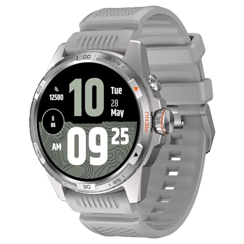 Ticwatch Atlas Smartwatch for Men Android Wear OS Smart Watch Outdoor 90 Hrs Battery 110+ Workout Modes Heat Map Fall Detection Health Fitness Tracker 5ATM GPS Compass Android Compatible Only