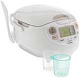 Zojirushi NS-ZCC10 5-1/2-Cup Neuro Fuzzy Rice Cooker and Warmer, Premium White