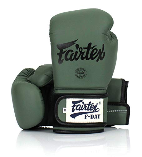 Fairtex Muay Thai Boxing Gloves for Men, Women, Kids | MMA Gloves, Kickboxing, Gym, Workout | Premium Quality, Light Weight & Shock Absorbent 16 oz Boxing Gloves- BGV11 Fday