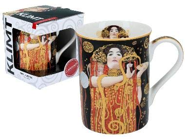 Carmani 14 Oz Fine Porcelain Cup Decorated w/G. Klimt's Painting MEDICINE, Fancy Decorative Cup, Individually Packed, Ready-to-Gift Cup, EA