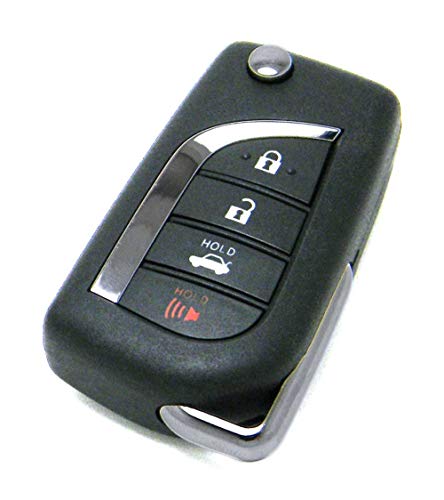 OEM 4-Button Remote Flip Key Fob Compatible With 2018-2021 Toyota Camry (FCC ID: HYQ12BFB, P/N: 89070-06790)