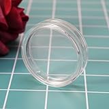 4pcs Transparent 38.6mm Round Acrylic Coin Case Storage Box Capsule Container Storage Box for Silver 2 oz Coin Trays and Coin Boxes, Forms, Recordkeeping and Money Handling Money Handling Products