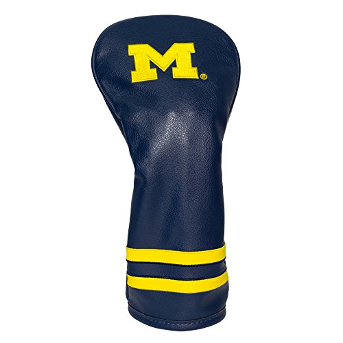Team Golf NCAA Michigan Wolverines Vintage Fairway Head Cover Vintage Fairway Golf Club Headcover, Form Fitting Design, Retro Design & Superb Embroidery