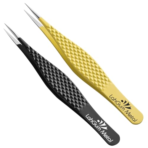 Super Sharp Pointed Tweezers Precision Best Splinter Removal, Ultra Plucking Fine Pointy Eyebrow Tweezers for Women Facial Hair Chin Removal Face Men