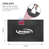 MoyRetty Magnetic Barber Organizer Mat for Clippers(17.7'' x 11.8''), 4 Magnet Professional Anti-Slip Heat Resistant Silicone Pad with Salon Station Accessories for Hair Stylist Clippers Supplies