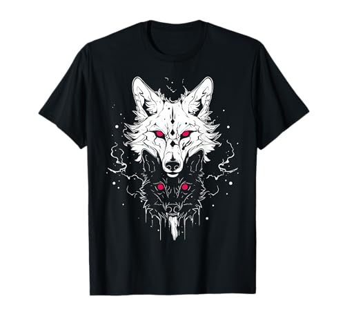 Occult Horror Witchy Gothic Furry Wolves | Wolf Fursona T-Shirt