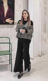 ETCYY NEW Womens Elegant Lounge Sets Knitted Sweatsuit Sets 2 Piece Outfits with Sweater Tops and Wide Leg Sweatpants