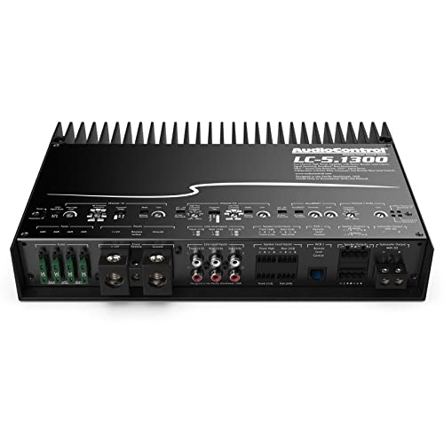AudioControl LC-5.1300 High-Power 5/3 Multi-Channel 1300 Watt RMS Car Audio Amplifier with Accubass