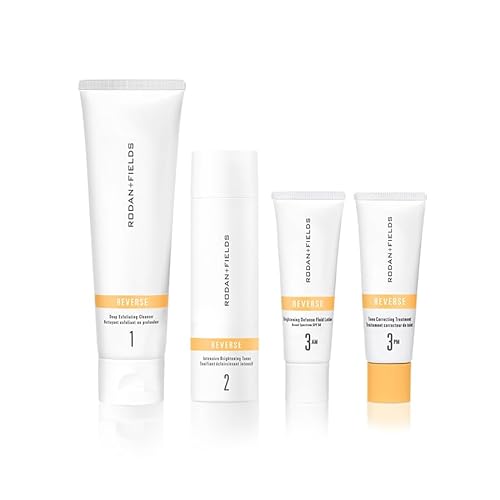 Rodan + Fields Reverse Regimen: Cleanser, Toner, Lotion SPF 50, & Treatment | Daily Moisturizer | Contains Vitamin C & Retinol | Skincare Sets & Kits | Face Wash for Women | Self Care