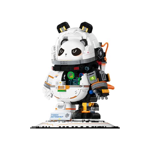 Vinbosion Space Panda Building Blocks Set, Collection Model Set for Adults and Children,Creative Building Bricks Construction Toy Gifts