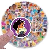 300Pcs Kids Disney Stickers Pack Princess Stickers Cute Cartoon Characters Stickers Movie Decal Childrens Decorative Sticker for Teens Adults Waterproof Stickers for Water Bottle Laptop Luggage