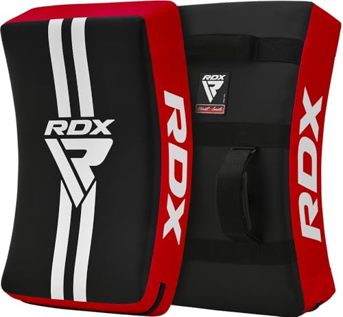 RDX Kick Shield Muay Thai Kickboxing, 60CM Large Heavy Curved Kicking Striking Body Pad, Punching Foot Target MMA Boxing Training, 3 Padded Handles, Martial Arts Karate TKD Taekwondo (ONE PAD ONLY)