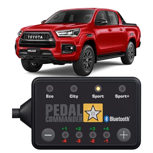 PEDAL COMMANDER for Toyota Hilux 2016-2025 Throttle Response Controller Fits: 8th Gen, Invincible X, Revo, Prerunner, Rocco, GR, Toyota Hilux Accessories