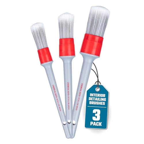 Chemical Guys ACC600 All In The Details Interior Detailing Brush Set (Great for Cars, Trucks, SUVs, RVs, & More)