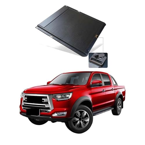 Manual Tonneau Cover Roller Lids Bed Cover Pickup Cover with Password Lock Compatible for JAC T8