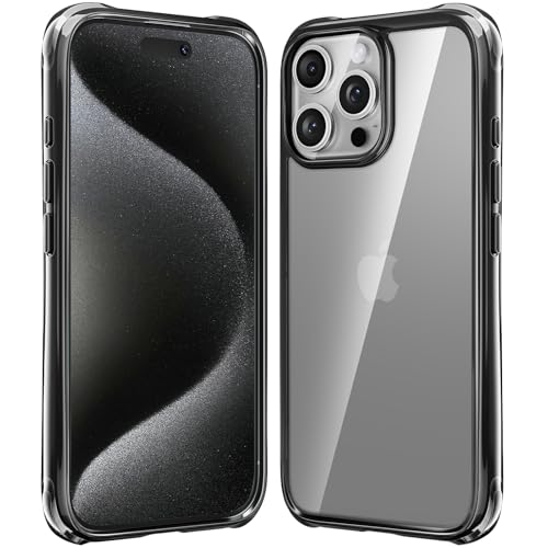 Mkeke for iPhone 16 Pro Max Case Black [Not-Yellowing] [Military-Grade Drop Protection] Shockproof Protective Phone Bumper for Apple 6.9 inch 2024