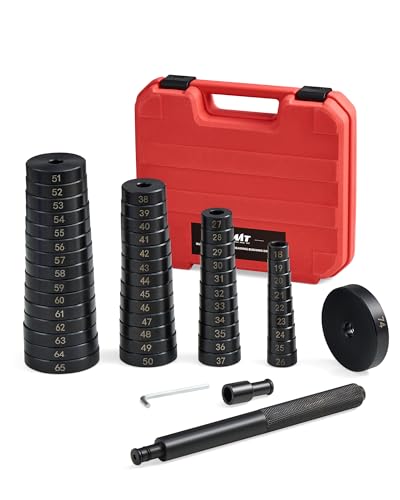 Orion Motor Tech 52-in-1 Custom Bushing Driver Tool Set and Transmission Wheel Axle Bearing Race Seal Installer Remover, Bush Removal Puller Bearing Press Tool Kit