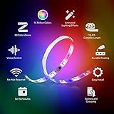 Kasa Smart LED Light Strip, 50 Color Zones RGBIC, 16.4ft Wi-Fi LED Strip Works w/ Alexa, Google Home & SmartThings, High Brightness, 16M Colors, PU Coating, Trimmable, 2 Yr Warranty (KL420L5)