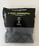 Banana Republic Men's 3 Pack Set Boxer Briefs (Medium M Med.) Mens Underwear Lot Trunk Trunks (Geo Diamonds Dots, Heather Blue, BR Logo)