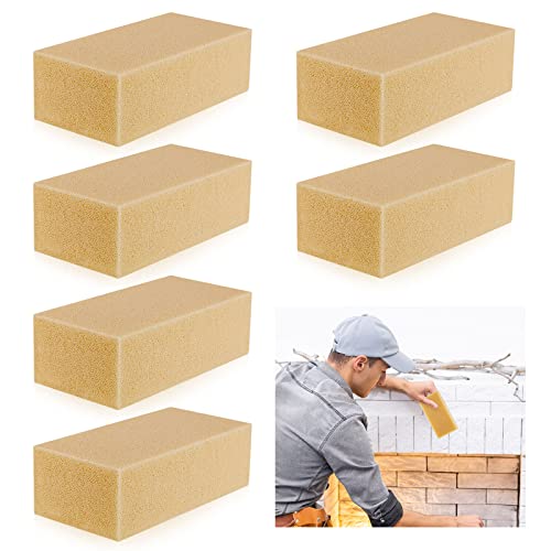 Tessco for you 6 Pcs Reusable Soot Eraser Sponge for Dry Cleaning - Effective Soot Remover for Pet Hair, Dust, and Dirt on Painted Walls, Books, and Car Interiors
