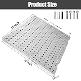 JMSMSH 15"x15"x0.8" Aluminum 6061 Fixture Plate Jig Custom CNC Machining Manufacturing