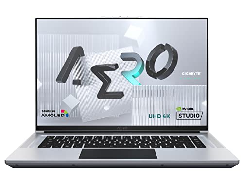 GIGABYTE - AERO 16 YE4 Gaming Laptop - 60Hz UHD 3840x2400 - NVIDIA GeForce RTX 3080 Ti - Intel i9-12900H - 2TB M.2 SSD with 32GB DDR4 RAM - Windows 11 Pro (AERO 16 YE4-A4US928HP-R) (Renewed)