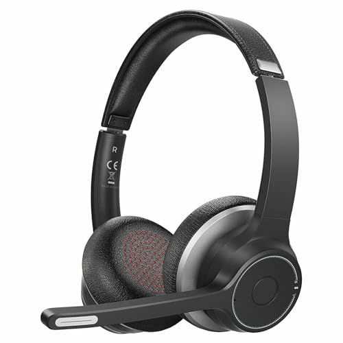 Wireless Over-Ear Headphones Boom Mic Headset Compatible with Lenovo Legion Y700 (2025)/Legion Tab (2024), Hands-Free Earphones Noise Isolation