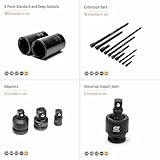 GEARWRENCH 209 Piece SAE/Metric 1/4", 3/8", & 1/2" Drive Master Impact Socket Set - 89072