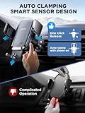 Wireless Car Charger, 15W Qi Fast Charging Auto Clamping Car Charger Phone Holder Mount, JOYROOM Cell Phone Holder Car Mount for iPhone 16 15 14 13 Pro Max Xs, Galaxy S24 Ultra, LG, Google