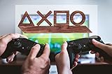 Timocy PS Button Symbols -Highly Durable Christmas Hand-Crafted Walnut Wood with Treatment – Ideal for Man Cave, Gamers, Collectibles, Gifts for PS Players,Icons Plate Cover, Gaming Décor